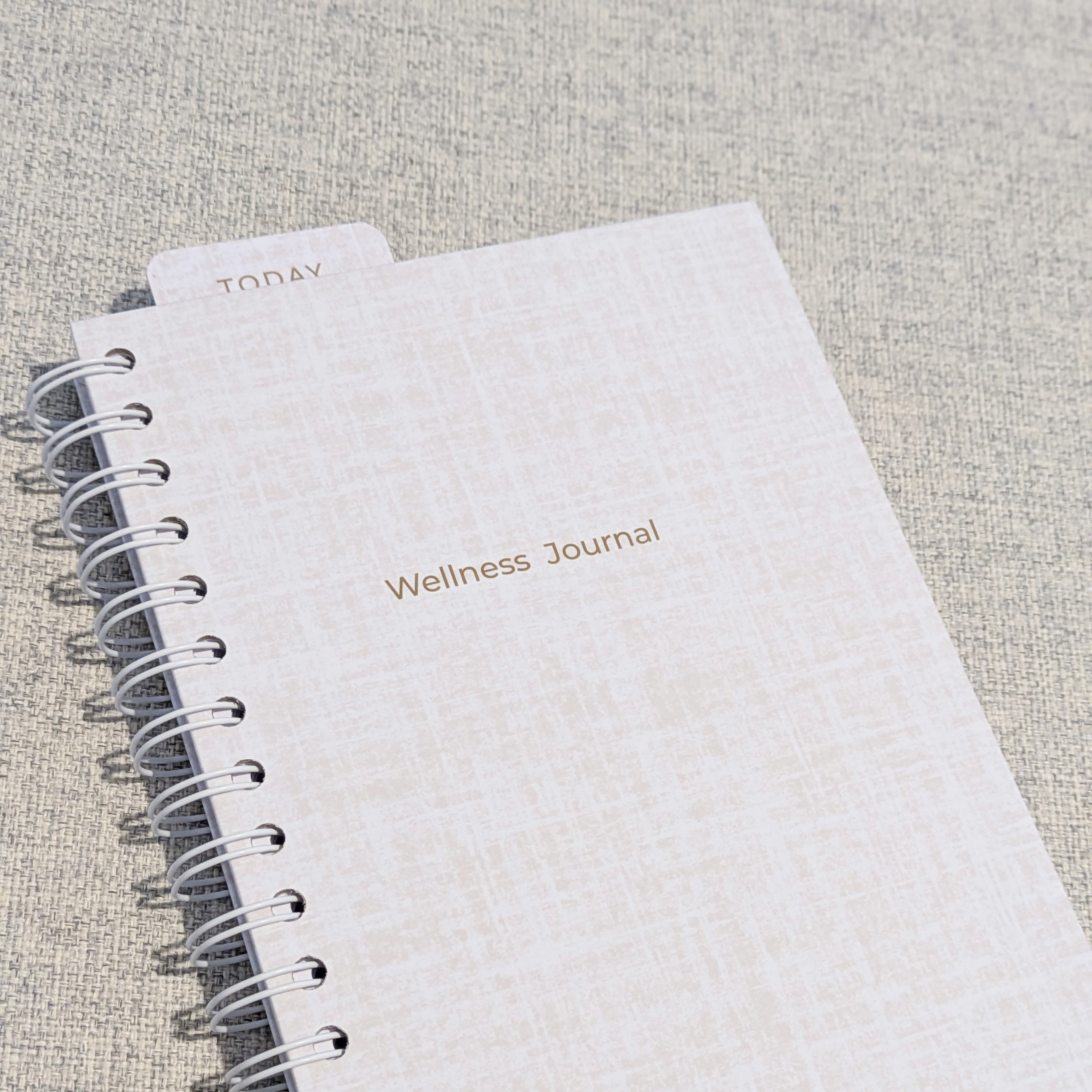 12 Week Food Diary - Linen ( Premium Hardback with Stickers, Pocket & bookmark)