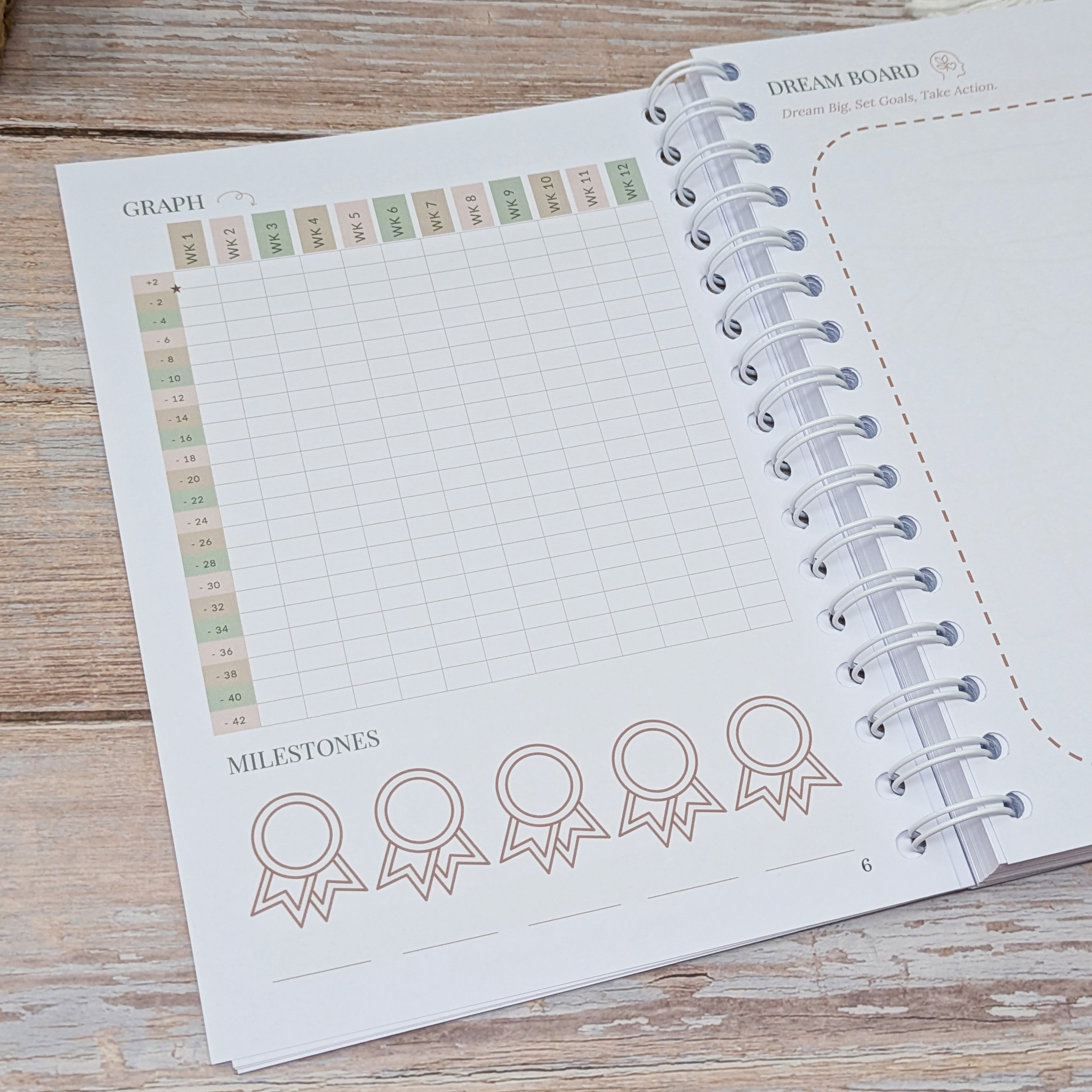 12 Week Weight Loss Journal - Flutter & Bloom
