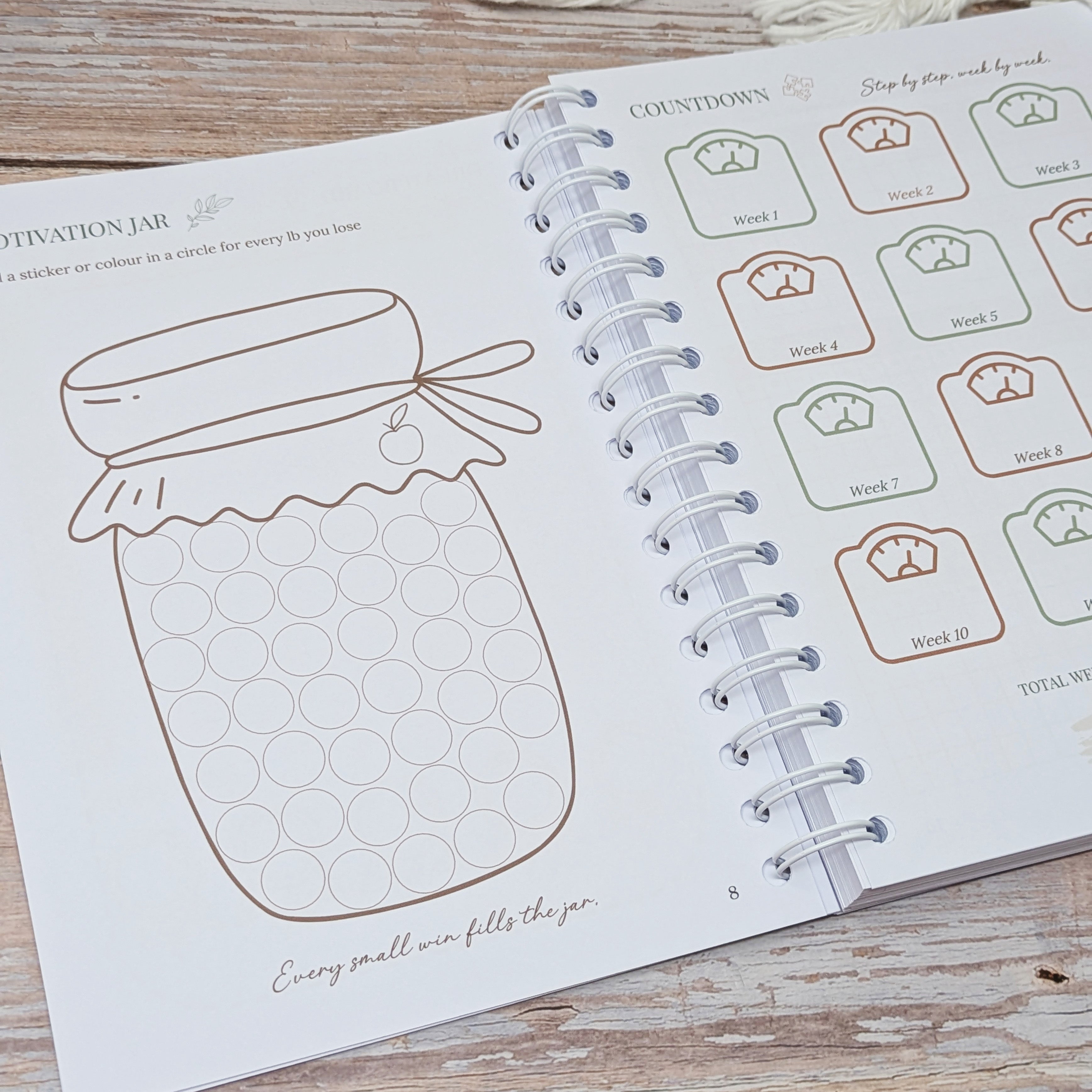 12 Week Weight Loss Journal - Flutter & Bloom