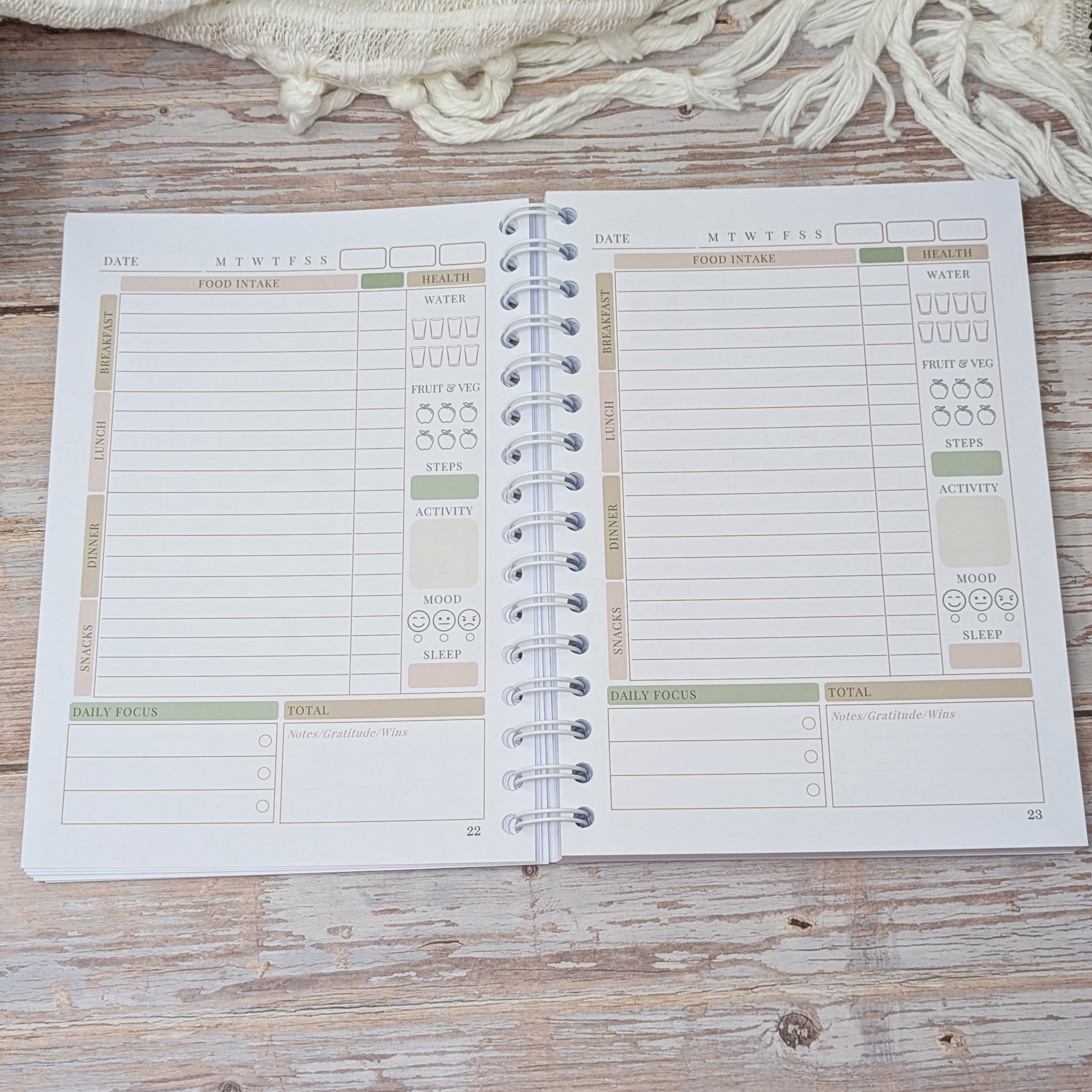 12 Week Weight Loss Journal - Flutter & Bloom