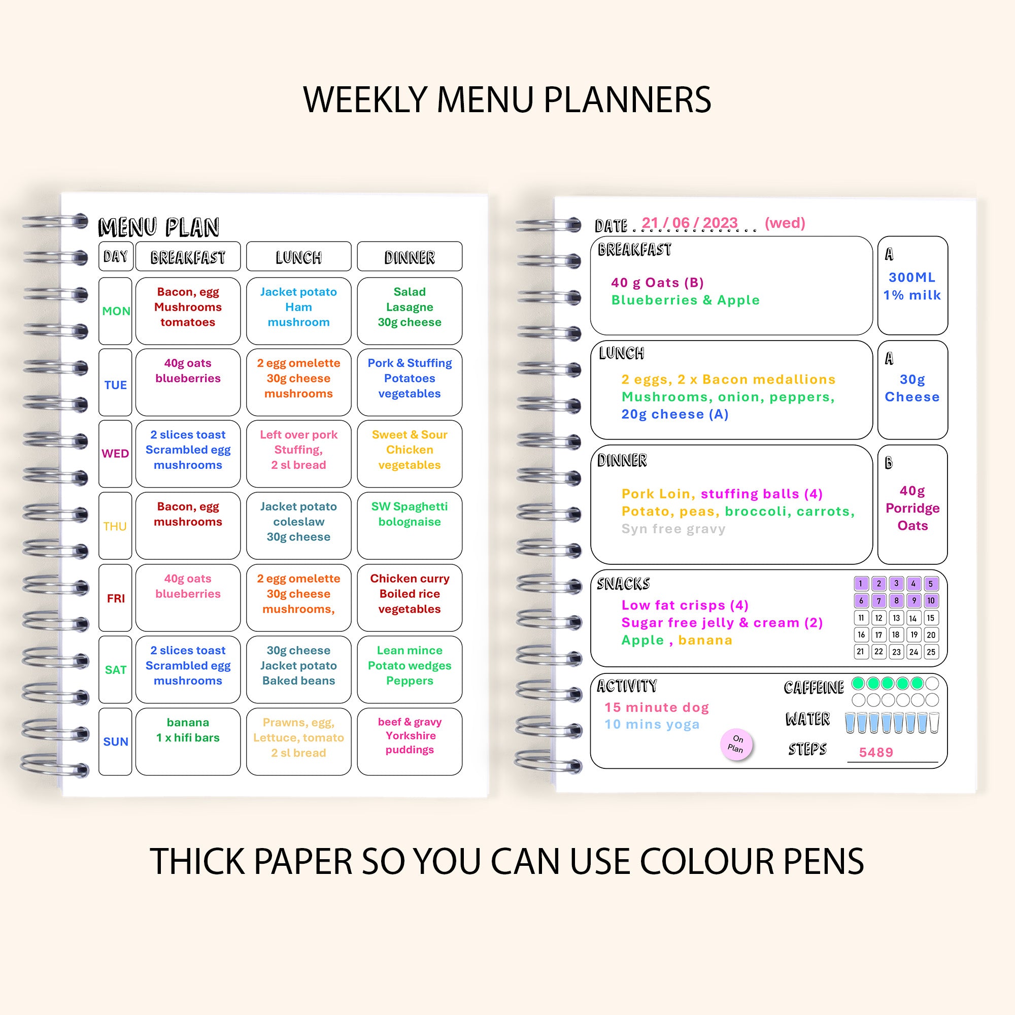 Slimming World Compatible Food Diary - SW9 - Find Yourself