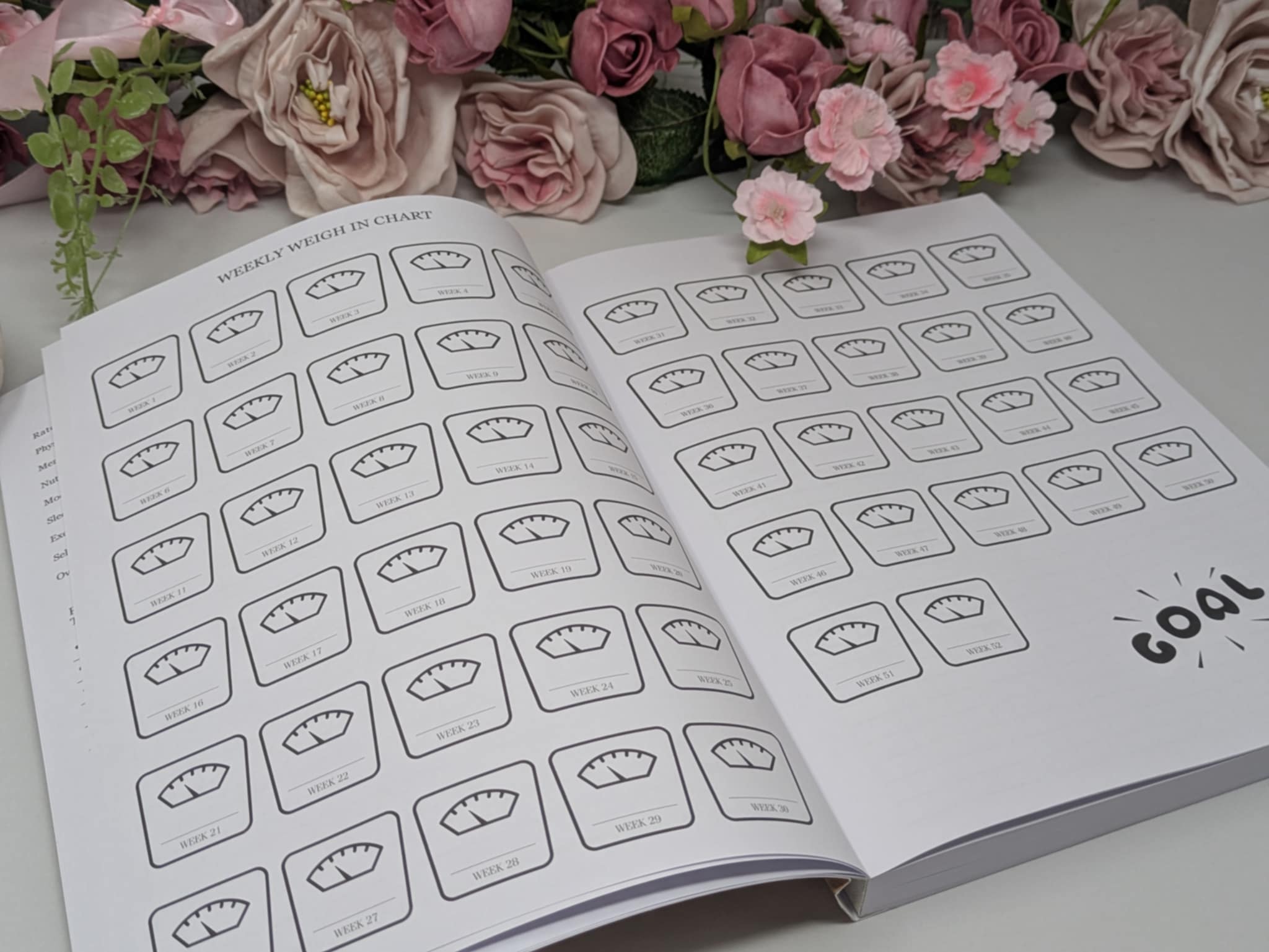 12 Month Health & Fitness Planner | Self Care Planner - Green Softback