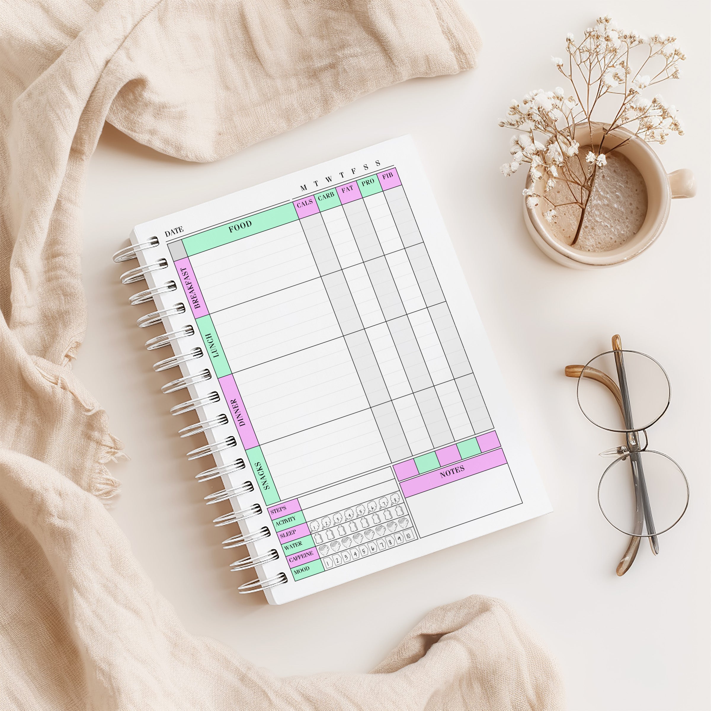 KETO | Food Diary Weight Loss Journal