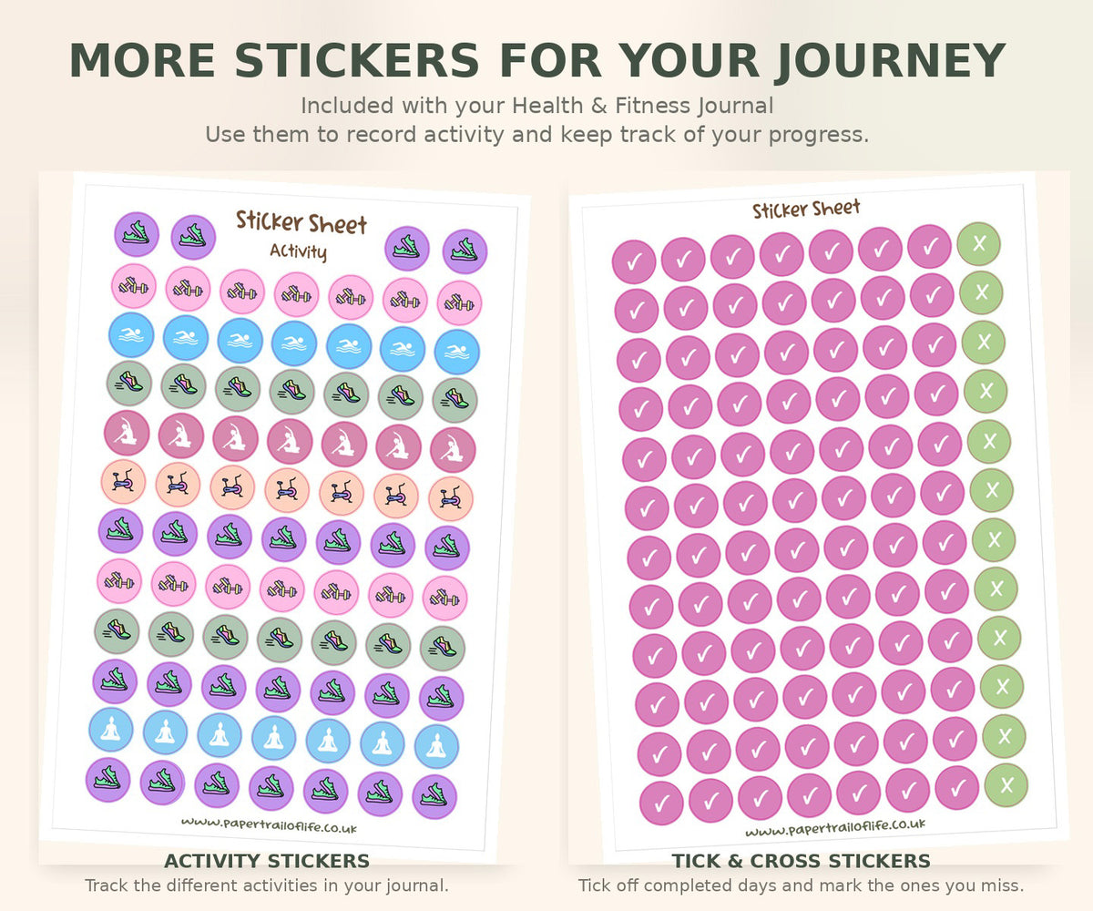 Deluxe Calorie Counting Food Diary | 12 Week Wellness Journal - Just Bee Awesome